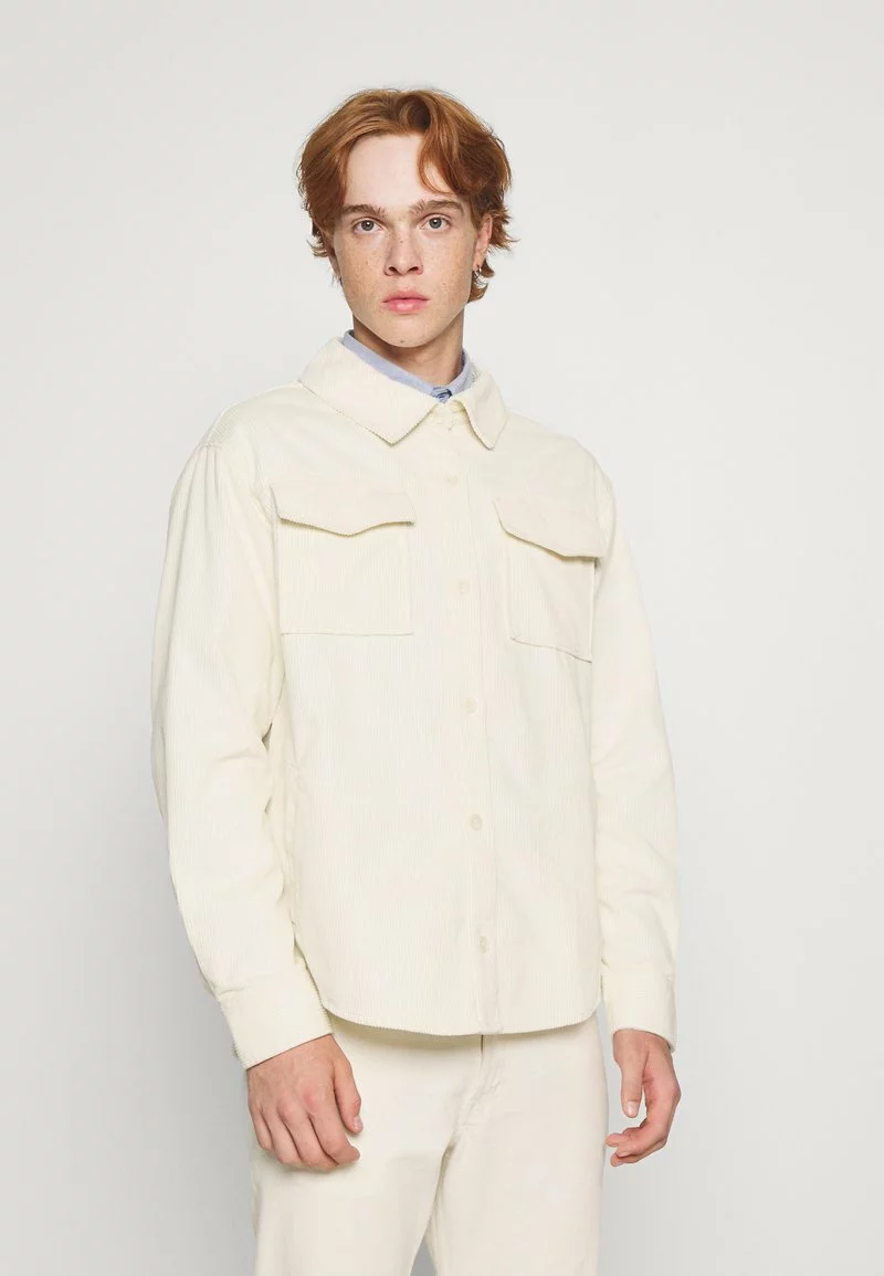 YOURTURN CORDUROY OVERSHIRT UNISEX - Giacca Leggera - Off-white 3 YOURTURN CORDUROY OVERSHIRT UNISEX - Giacca Leggera - Off-white