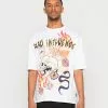 YOURTURN SKULL FLAME GRAPHIC T-SHIRT UNISEX - T-shirt Con Stampa - White 1 YOURTURN SKULL FLAME GRAPHIC T-SHIRT UNISEX - T-shirt Con Stampa - White -Sconto YOURTURN in Italia bc23a191c9c0427abcdb3bfa51a8e9a4