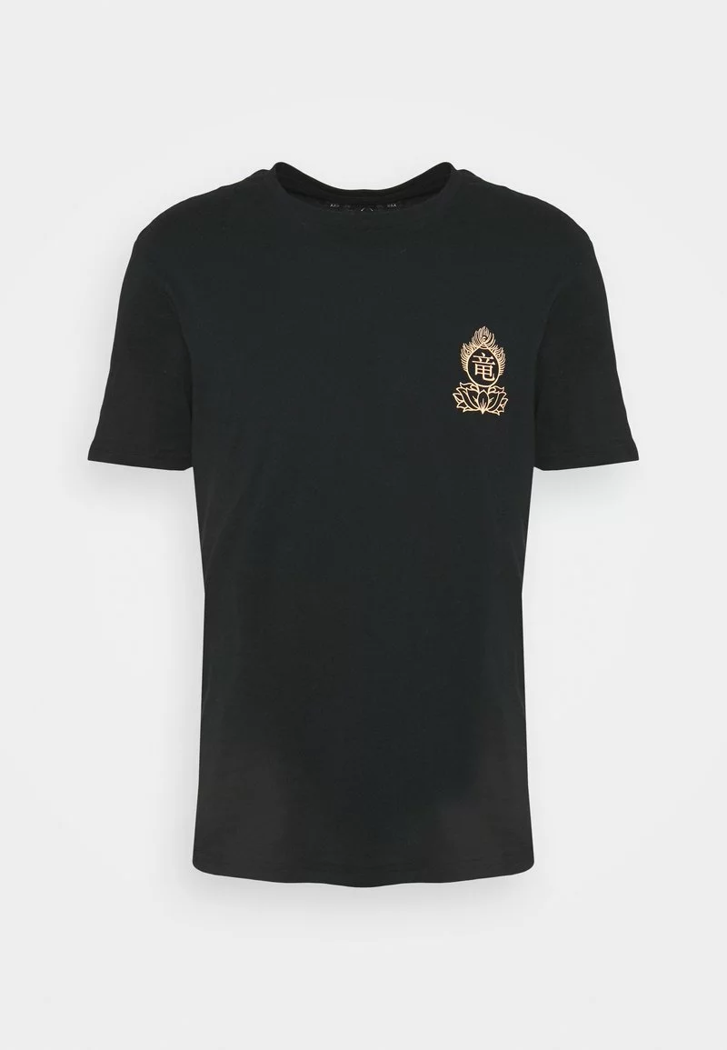 YOURTURN UNISEX - T-shirt Con Stampa - Black/yellow 7 YOURTURN UNISEX - T-shirt Con Stampa - Black/yellow - immagine 5