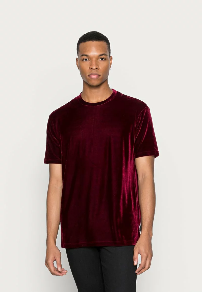 YOURTURN VELVET UNISEX - T-shirt Basic - Bordeaux 3 YOURTURN VELVET UNISEX - T-shirt Basic - Bordeaux