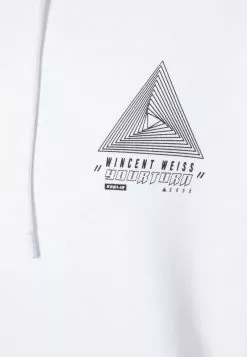 YOURTURN WINCENT WEISS TRIANGLE LOGO UNISEX - Felpa Con Cappuccio - White -Sconto YOURTURN in Italia da41e17ba545422fa1fcd68efe1b6e09