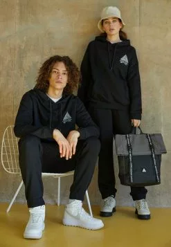 YOURTURN WINCENT WEISS TRIANGLE LOGO UNISEX - Felpa Con Cappuccio - Black