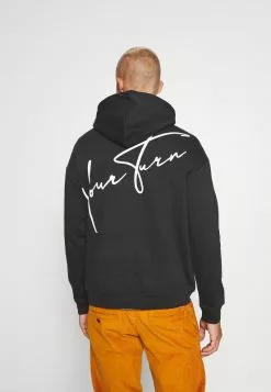YOURTURN BOLD SCRIPT HOODIE UNISEX - Felpa - Black