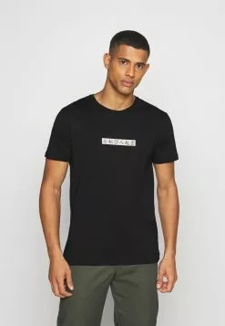 YOURTURN Unisex T-shirt Con Stampa - Black
