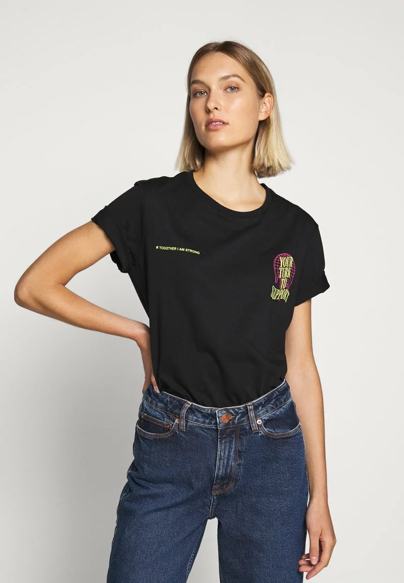 YOURTURN T-shirt Con Stampa - Black, Unisex 9 YOURTURN T-shirt Con Stampa - Black, Unisex - immagine 7