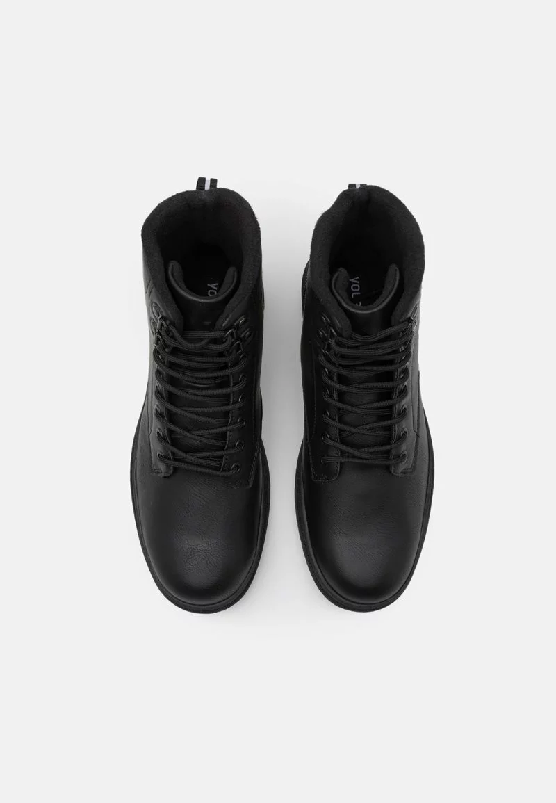 YOURTURN UNISEX - Stivaletti Stringati - Black 6 YOURTURN UNISEX - Stivaletti Stringati - Black - immagine 4