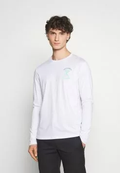 YOURTURN Maglietta A Manica Lunga - White, Uomo