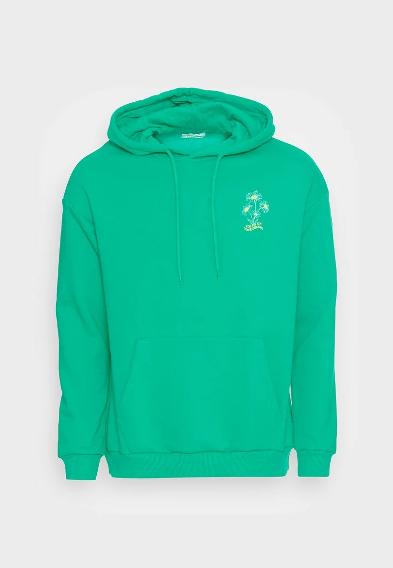 YOURTURN FLOWERS HOODIE UNISEX - Felpa Con Cappuccio - Green 6 YOURTURN FLOWERS HOODIE UNISEX - Felpa Con Cappuccio - Green - immagine 4