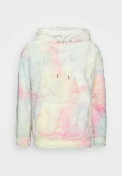 YOURTURN TIE DYE BORG HOODIE UNISEX - Felpa Con Cappuccio - Multicoloured