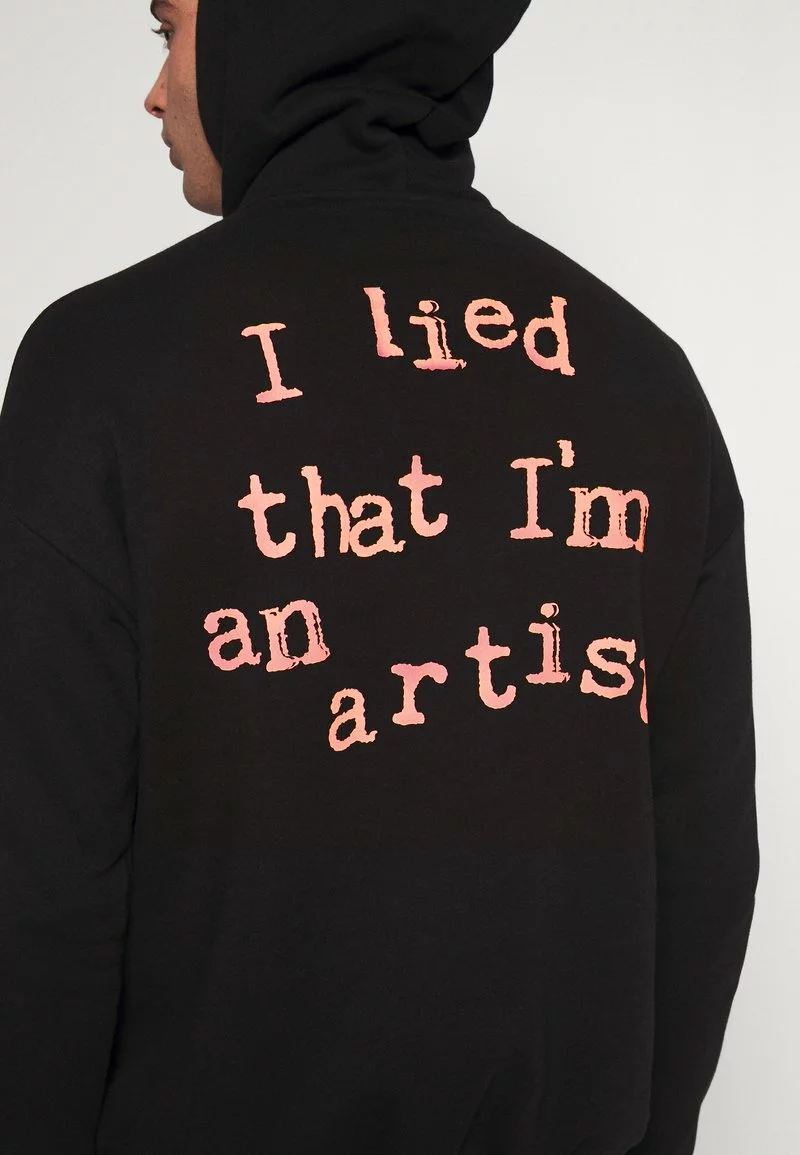 YOURTURN Felpa Con Cappuccio - Black, Unisex 8 YOURTURN Felpa Con Cappuccio - Black, Unisex - immagine 6